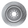 DFC Brake Rotor - Drilled and Slotted - Silver 631-20014L