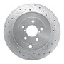 DFC Brake Rotor - Drilled and Slotted - Silver 631-13040R