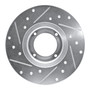 DFC Brake Rotor - Drilled and Slotted - Silver 631-13030R