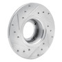 DFC Brake Rotor - Drilled and Slotted - Silver 631-13030R