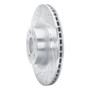 DFC Brake Rotor - Drilled and Slotted - Silver 631-26007L