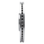 DFC Brake Rotor - Drilled and Slotted - Silver 631-20026L