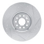 DFC Brake Rotor - Drilled and Slotted - Silver 631-20015L