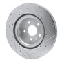 DFC Brake Rotor - Drilled and Slotted - Silver 631-26001L