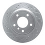 DFC Brake Rotor - Drilled and Slotted - Silver 631-31088L