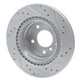 DFC Brake Rotor - Drilled and Slotted - Silver 631-31088L