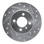 DFC Brake Rotor - Drilled and Slotted - Silver 631-31009R