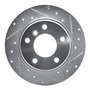DFC Brake Rotor - Drilled and Slotted - Silver 631-31028R