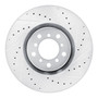 DFC Brake Rotor - Drilled and Slotted - Silver 631-31056D
