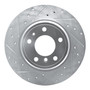 DFC Brake Rotor - Drilled and Slotted - Silver 631-31030L