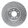 DFC Brake Rotor - Drilled and Slotted - Silver 631-31030L
