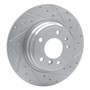 DFC Brake Rotor - Drilled and Slotted - Silver 631-31030R