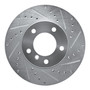 DFC Brake Rotor - Drilled and Slotted - Silver 631-31067R