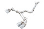 AWE Tuning AWE Track Edition Exhaust for MK7 Golf R - Chrome Silver Tips, 102mm