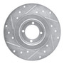 DFC Brake Rotor - Drilled and Slotted - Silver 631-31000R