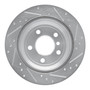 DFC Brake Rotor - Drilled and Slotted - Silver 631-31117L
