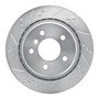 DFC Brake Rotor - Drilled and Slotted - Silver 631-31035D