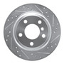 DFC Brake Rotor - Drilled and Slotted - Silver 631-31117R