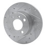 DFC Brake Rotor - Drilled and Slotted - Silver 631-31006L