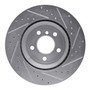 DFC Brake Rotor - Drilled and Slotted - Silver 631-31109L