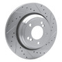 DFC Brake Rotor - Drilled and Slotted - Silver 631-31050R