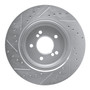 DFC Brake Rotor - Drilled and Slotted - Silver 631-31050R