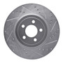 DFC Brake Rotor - Drilled and Slotted - Silver 631-39017R