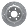 DFC Brake Rotor - Drilled and Slotted - Silver 631-31111L