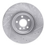 DFC Brake Rotor - Drilled and Slotted - Silver 631-31130L