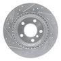DFC Brake Rotor - Drilled and Slotted - Silver 631-31111R