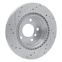 DFC Brake Rotor - Drilled and Slotted - Silver 631-31111R