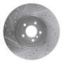 DFC Brake Rotor - Drilled and Slotted - Silver 631-31097R