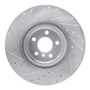 DFC Brake Rotor - Drilled and Slotted - Silver 631-31130R