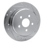 DFC Brake Rotor - Drilled and Slotted - Silver 631-39008R