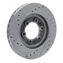 DFC Brake Rotor - Drilled and Slotted - Silver 631-37008R