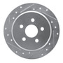 DFC Brake Rotor - Drilled and Slotted - Silver 631-39014L