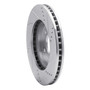 DFC Brake Rotor - Drilled and Slotted - Silver 631-40024L