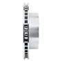 DFC Brake Rotor - Drilled and Slotted - Silver 631-40047R