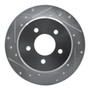 DFC Brake Rotor - Drilled and Slotted - Silver 631-40083L