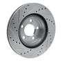 DFC Brake Rotor - Drilled and Slotted - Silver 631-39015R