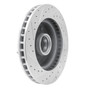 DFC Brake Rotor - Drilled and Slotted - Silver 631-40061R