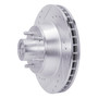 DFC Brake Rotor - Drilled and Slotted - Silver 631-39003L