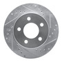DFC Brake Rotor - Drilled and Slotted - Silver 631-42022R