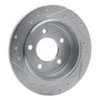 DFC Brake Rotor - Drilled and Slotted - Silver 631-40012R