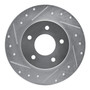 DFC Brake Rotor - Drilled and Slotted - Silver 631-45006L