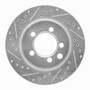 DFC Brake Rotor - Drilled and Slotted - Silver 631-40053L