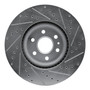 DFC Brake Rotor - Drilled and Slotted - Silver 631-46046L