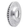DFC Brake Rotor - Drilled and Slotted - Silver 631-47030R