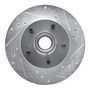 DFC Brake Rotor - Drilled and Slotted - Silver 631-47032R