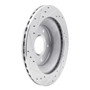 DFC Brake Rotor - Drilled and Slotted - Silver 631-47021R